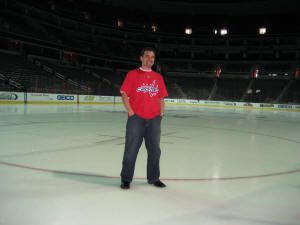 Hans Steiniger on the Ice at the Verizon Center