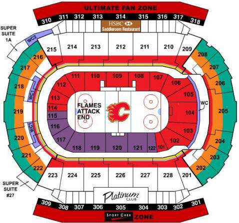 Calgary Flames Seating Chart