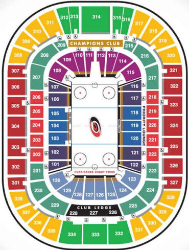 Carolina Hurricanes Seating Chart