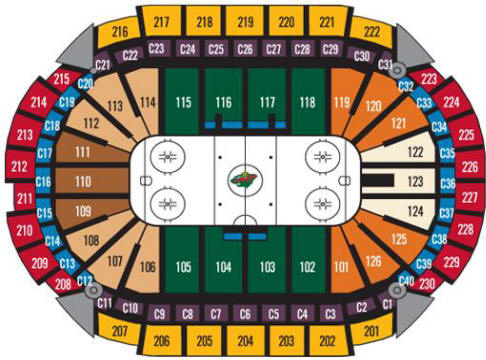 Wild Hockey Seating Chart