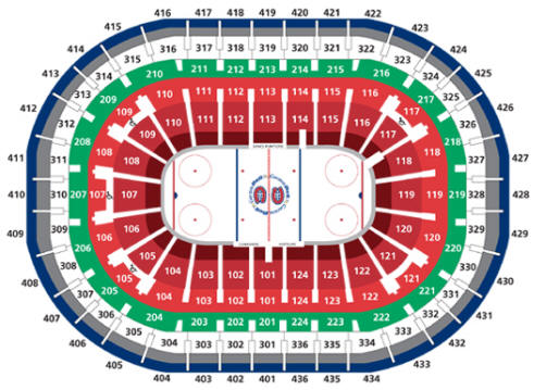Montreal Canadiens Seating Chart