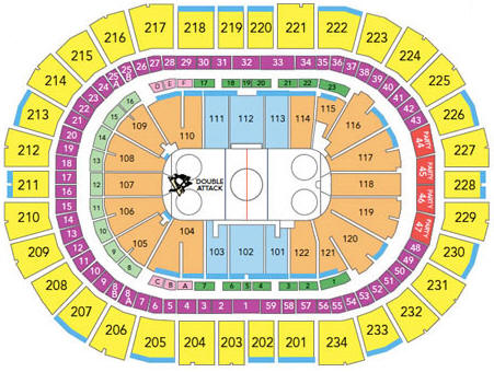 Pittsburgh Penguins Seating Chart Consol Energy