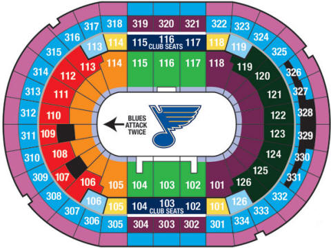 NHL Hockey Arenas - Scottrade Center - Home of the St ...