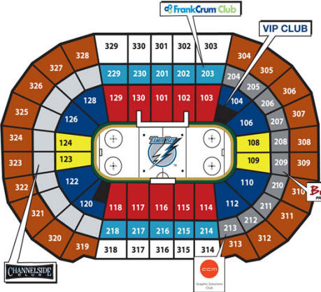 Tampa Bay Lightning Seating Chart View