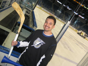 Hans Steiniger - Player bench at St. Pete Times Forum