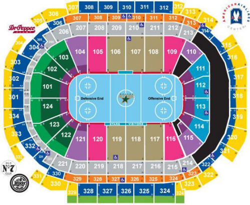 American Airlines Center Dallas Seating Chart