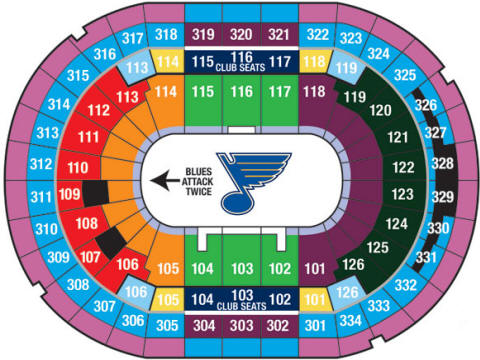 St. Louis Blues Seating Chart